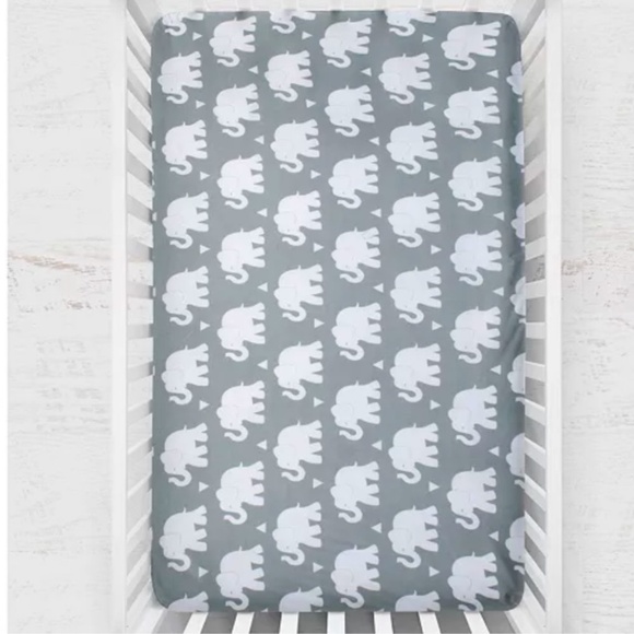 Elephant 6 Piece Crib Bedding Set - Picture 8 of 12